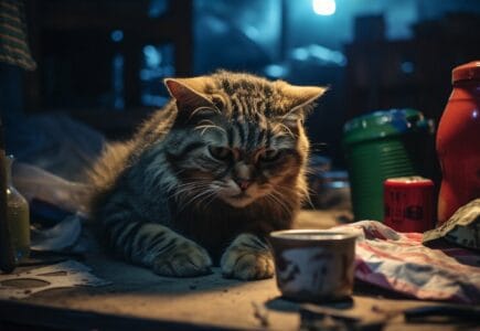 chat qui pleure