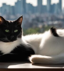 chat noir et blanc