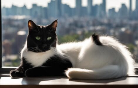 chat noir et blanc