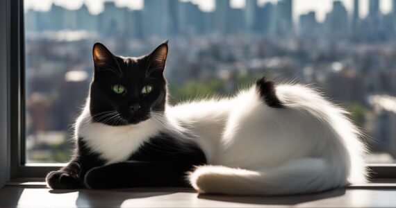 chat noir et blanc