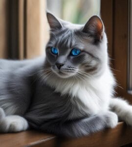 chat yeux bleus