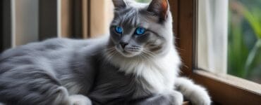 chat yeux bleus