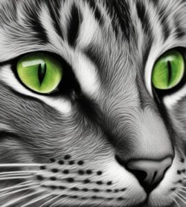 dessin tete de chat