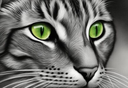 dessin tete de chat
