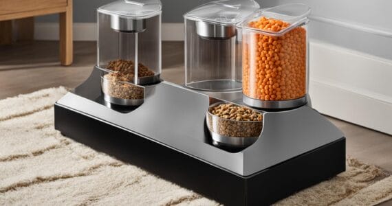 distributeur de croquettes pour chat
