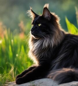 maine coon black smoke