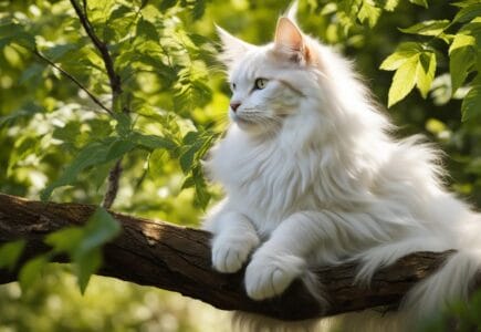 maine coon blanc