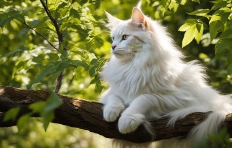 maine coon blanc