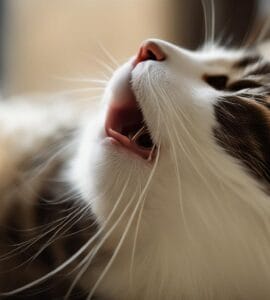 mon chat me mordille le nez