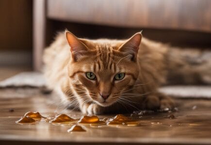 mon chat vomit marron