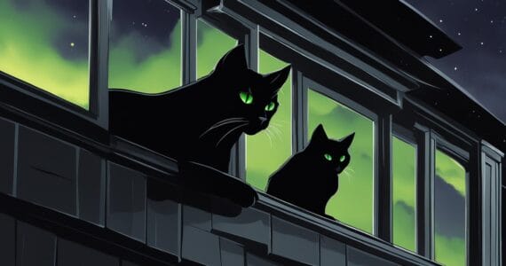robe noire du chat