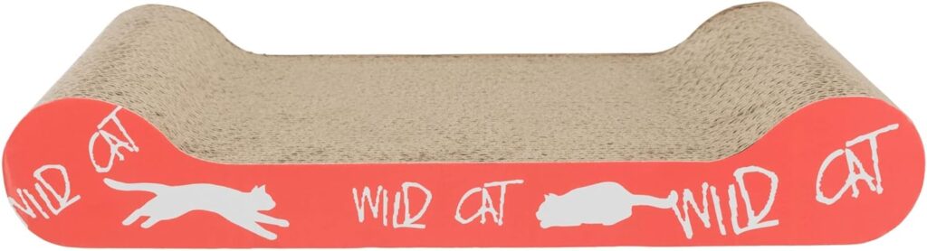 Trixie Plaque griffoir en carton avec herbe a chat, 41 x 24 x 7 cm (Couleur Aleatoires)