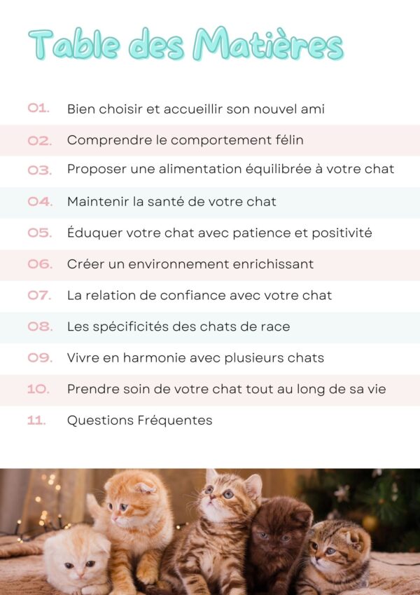 Bible du chat