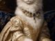 Portrait personnalisé d’un chat en reine, à partir de sa photo